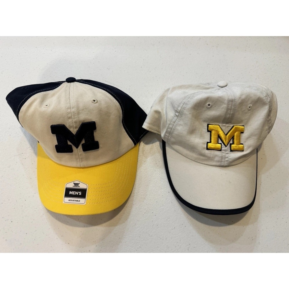 Michigan Wolverines Men /Womens Cap - adjustable (set Of Two) -